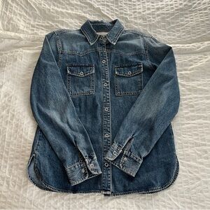 Reformation Lucas Denim Button-Up Shirt